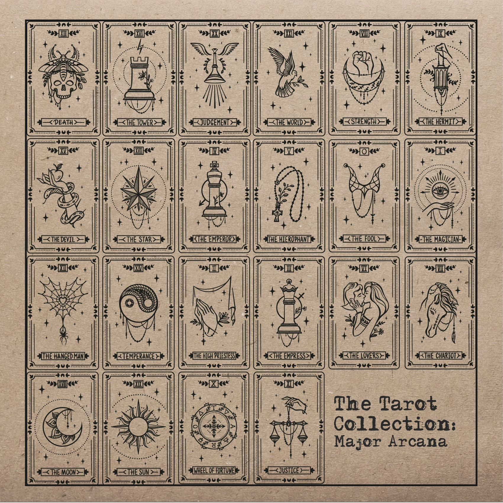 Major Arcana T-Shirt: The Tarot Collection