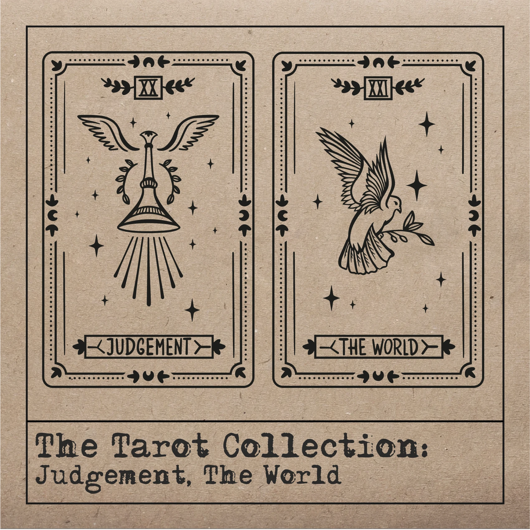 The Tarot Design, Judegement and the world