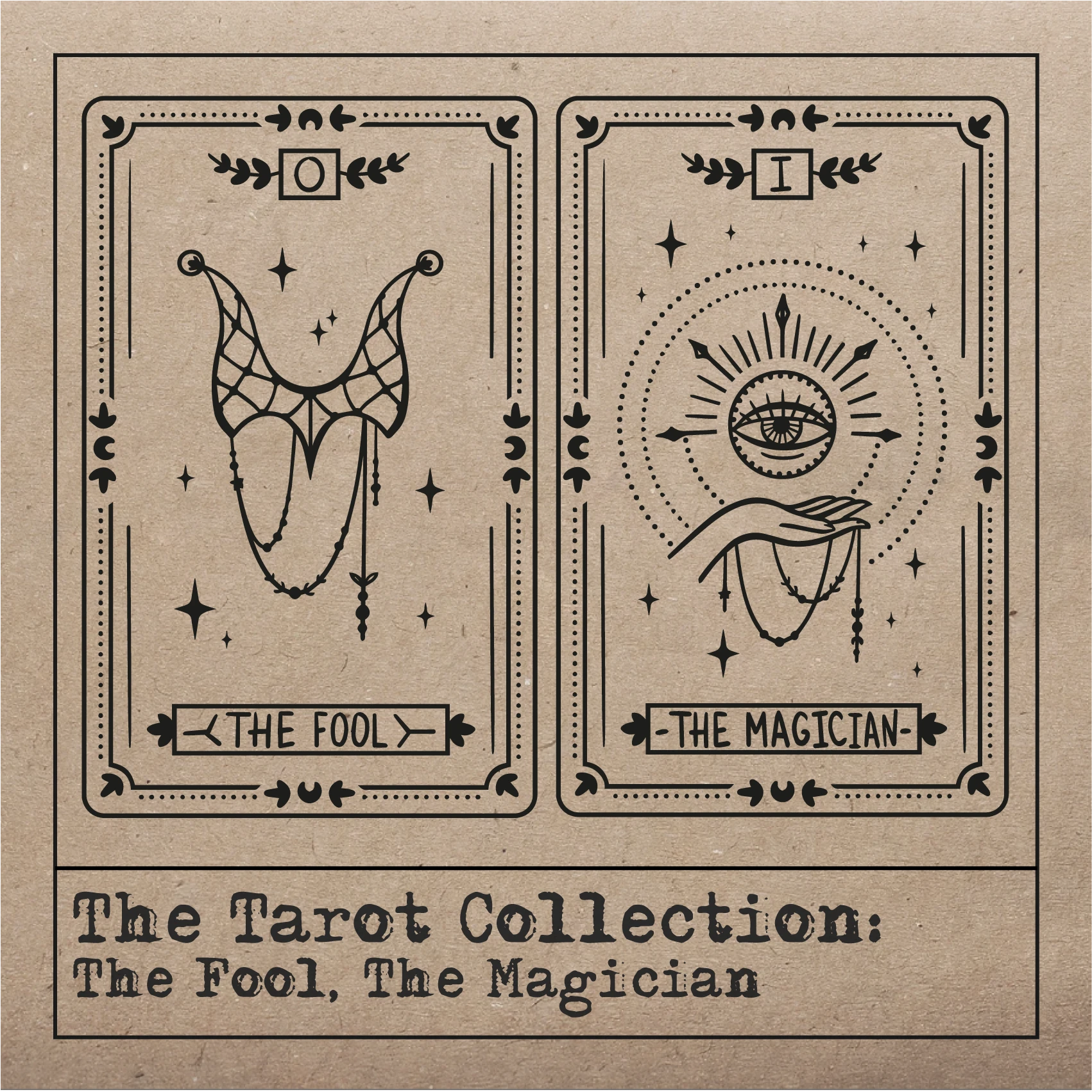 tarot design the fool and the magician