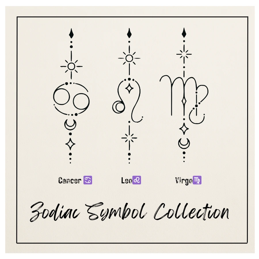 Zodiac Symbols - The Zodiac Collection - Sweatshirt