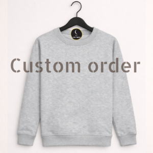 grey sweater with logo CUSTOM ORDER