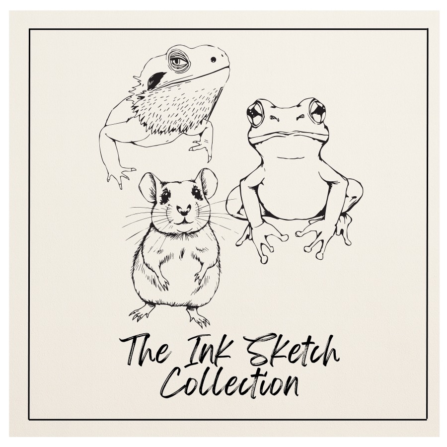 ink Sketch Friends Designs for Lucky Threads