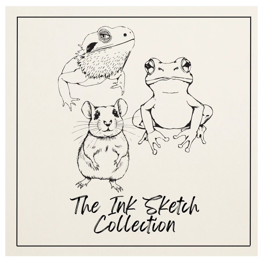 ink Sketch Friends Designs for Lucky Threads