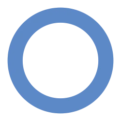 Diabetes awareness blue circle stitched icon