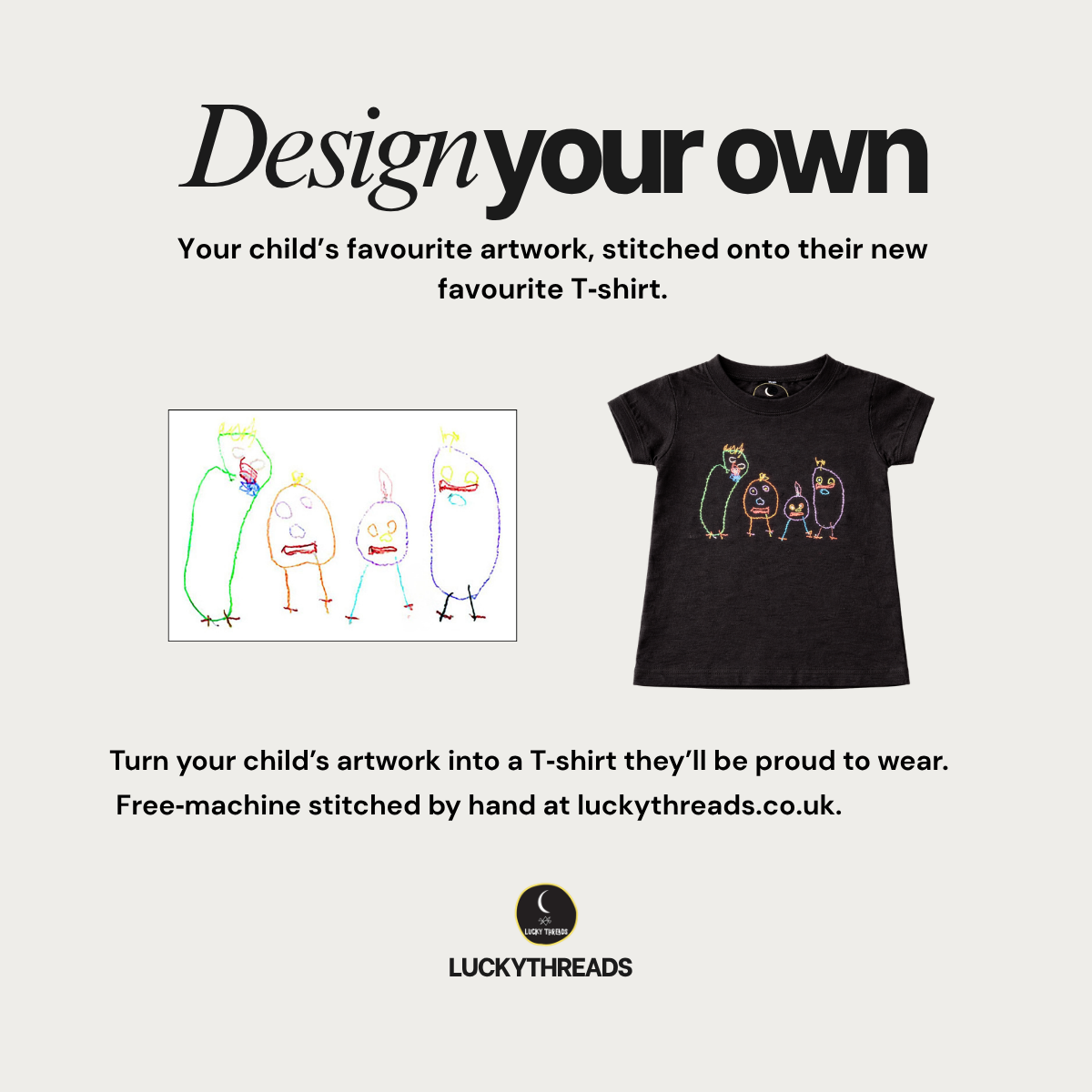 Lucky Threads featured shirt front design