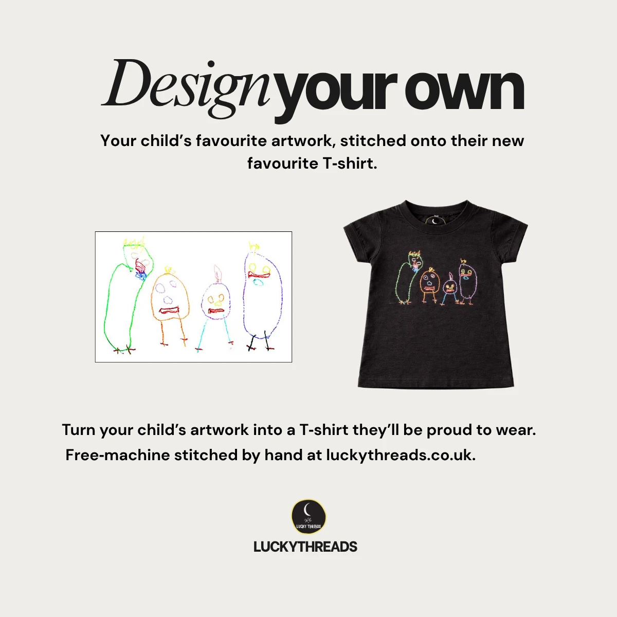 Lucky Threads featured shirt front design