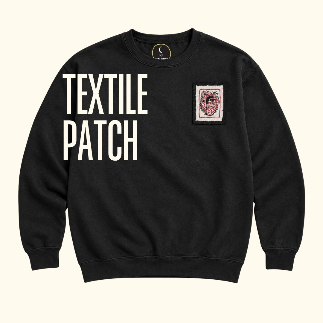 Anatomical heart textile patch